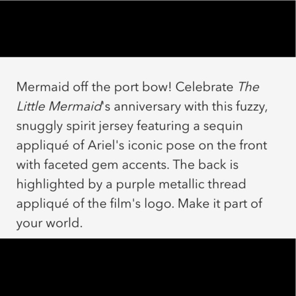The Little Mermaid Anniversary Spirit Jersey - Picture 5 of 9